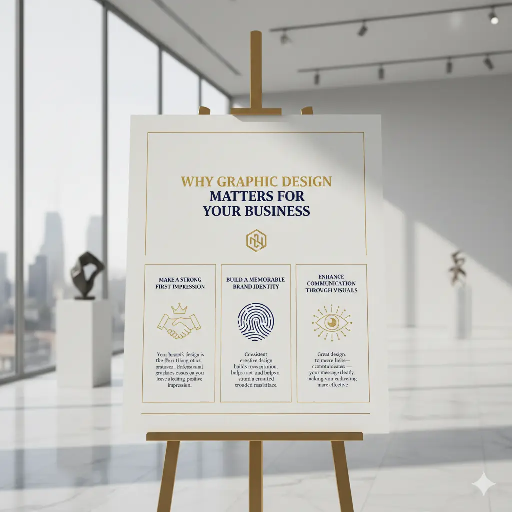 Collage of branding materials