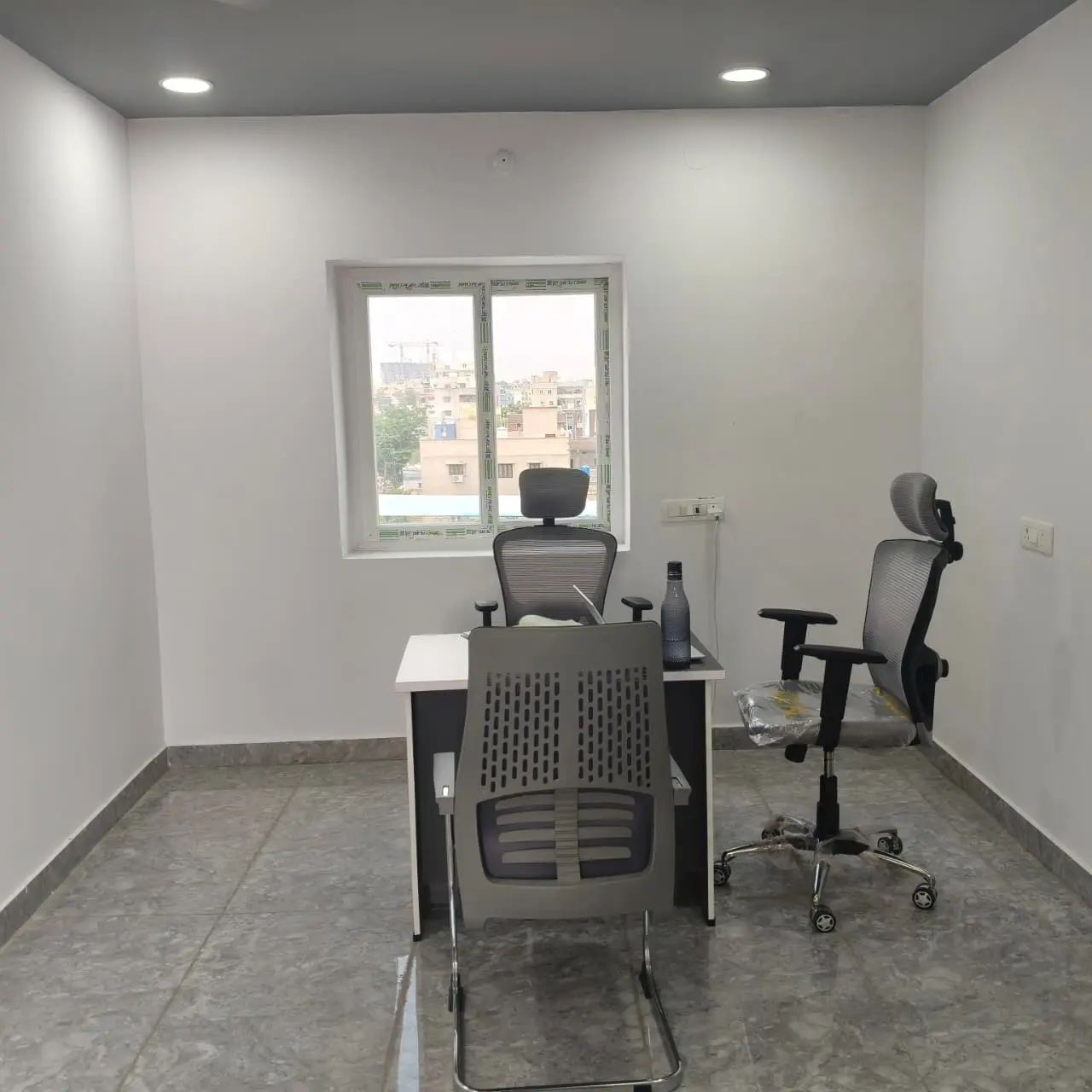 Team members collaborating on a project